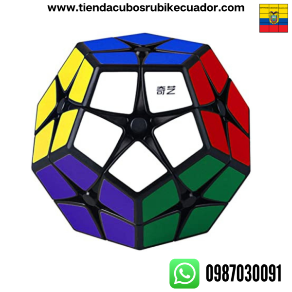 Megaminx 2x2 Qiyi Black - Imagen 2