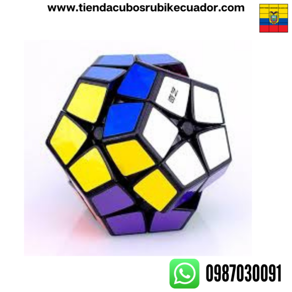 Megaminx 2x2 Qiyi Black - Imagen 4