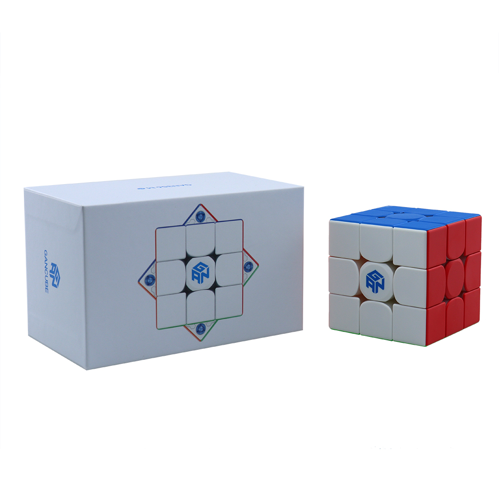 CuberShop GAN 356 ME UV - Cubo Di Rubik 3x3 Magnetico - Edizione Speciale 10° Anniversario GANCUBE 2024 (Trasparente Con Borsa Esclusiva)
