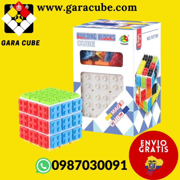 Cubo 3x3 Legos Fanxin White EF