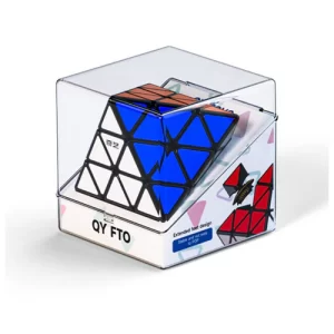 QiYi FTO Tiled Black: Cubo de Rubik con baldosas resistentes para un agarre superior