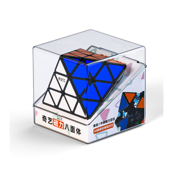 QiYi FTO Magnetic Tiled Black: Cubo de Rubik magnético con diseño de baldosas para máximo rendimiento