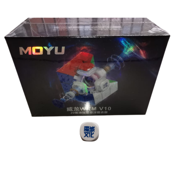 Tapa central MoYu WeiLong WRM V10 UV con logo: Repuesto resistente y original para cubo de velocidad