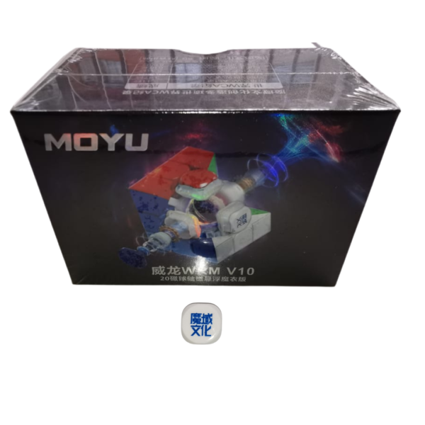 Tapa central MoYu WeiLong WRM V10 UV con logo: Repuesto resistente y original para cubo de velocidad