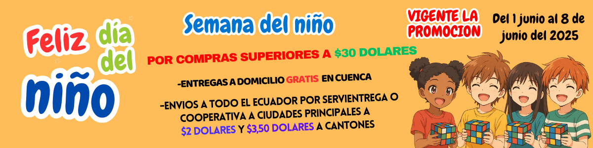 Promoción Día del Niño en Cubos Rubik Ecuador – Descuentos Especiales